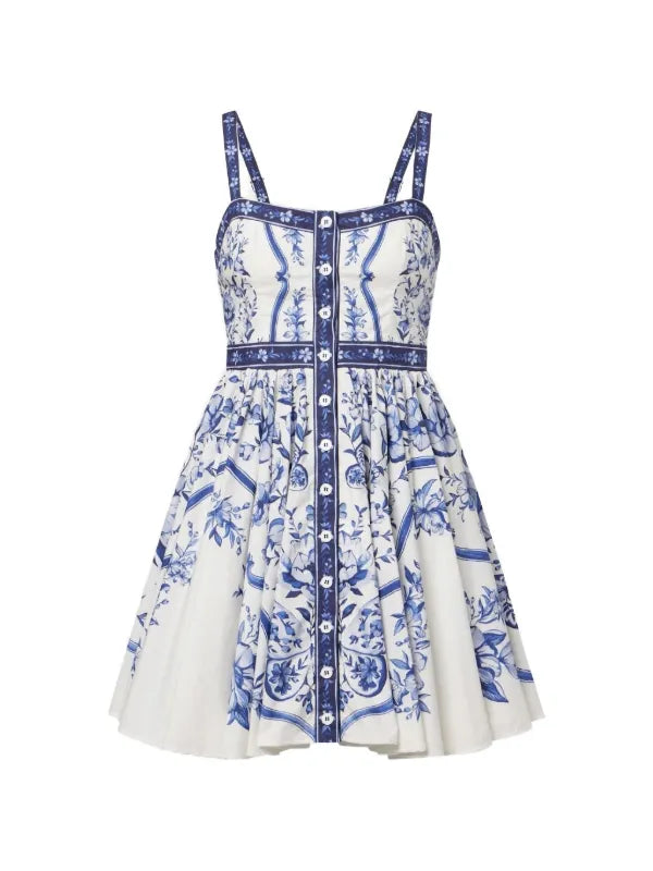 FARM Rio
Porcelain Garden button-up mini dress
