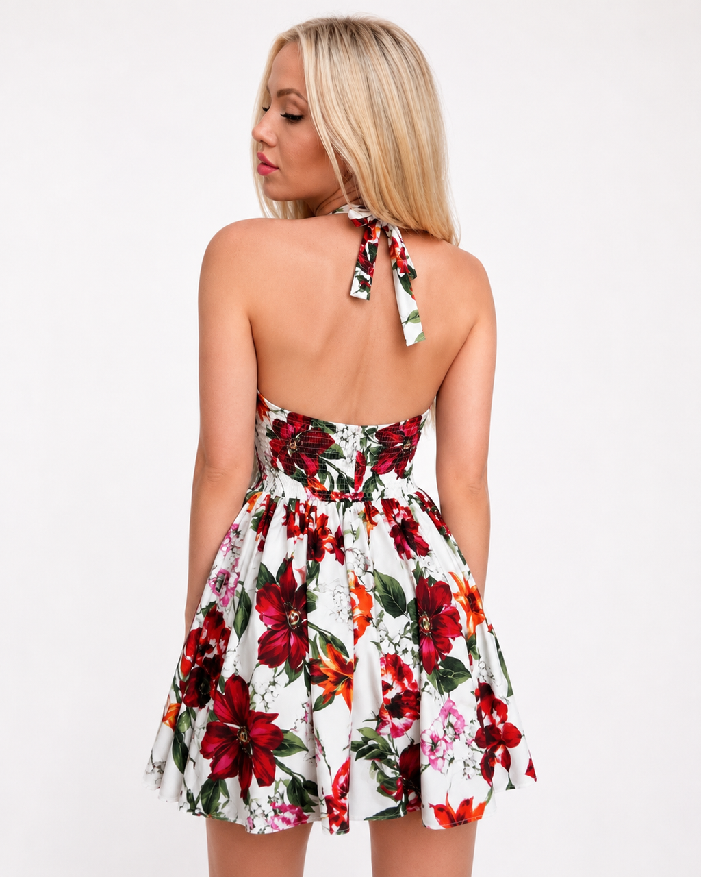 Floral - print dress
