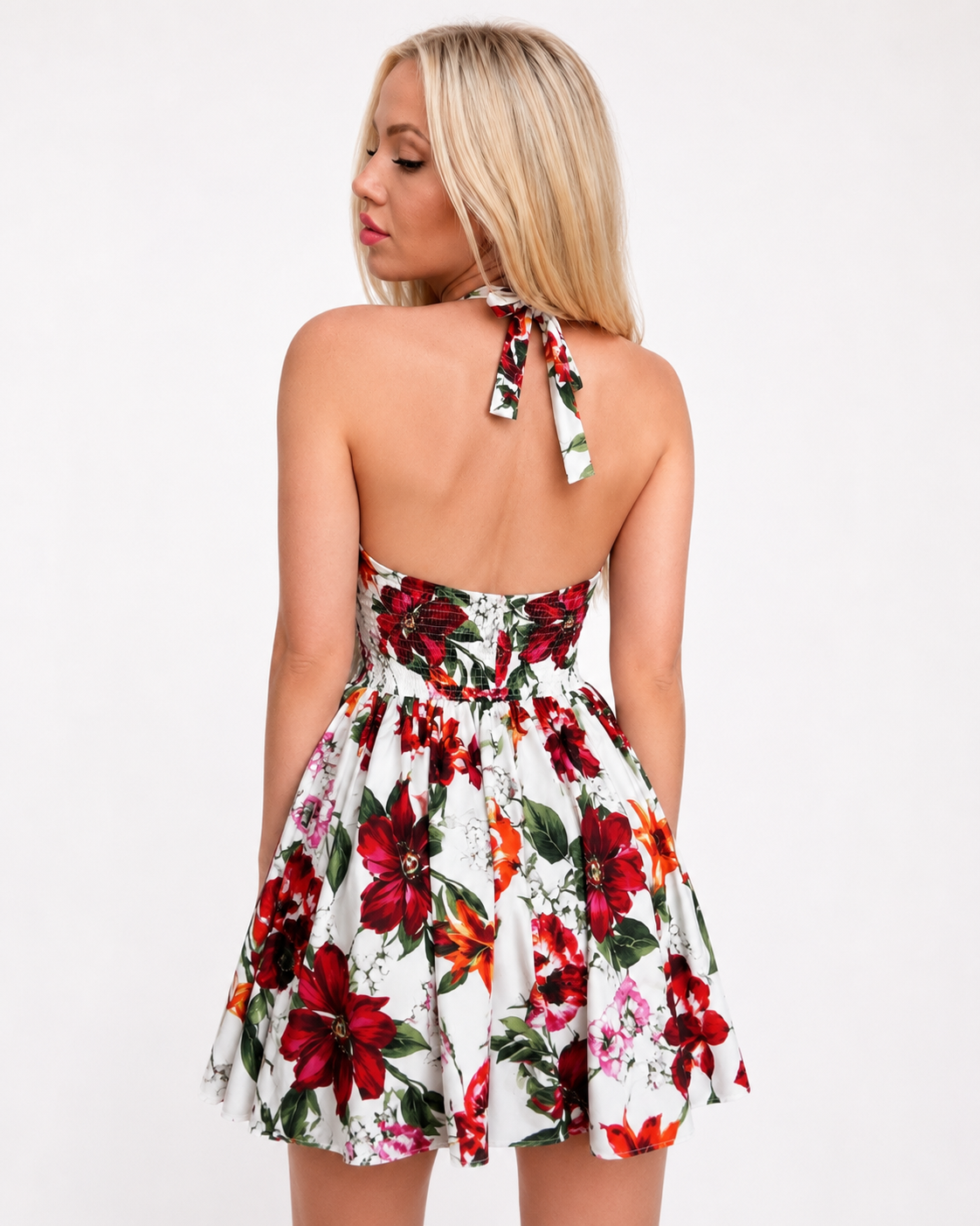 Floral - print dress