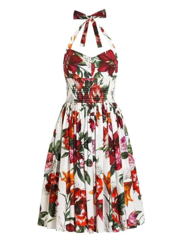 Floral - print dress